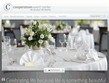 Tablet Screenshot of cooperstowneventcenter.com
